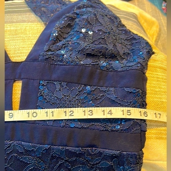 💙VTG Bee Darlin, Gorgeous, Lined, Form Flattering , Rich Navy, Size 6 - Picture 14 of 16